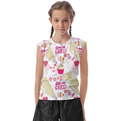 Desserts Pastries Baking Wallpaper Kids  Raglan Cap Sleeve Tee by Ravend