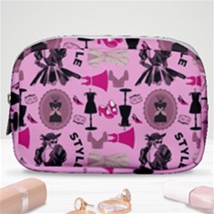 Fashion Girl Newyork Bts Nft Make Up Pouch (small) by Ravend