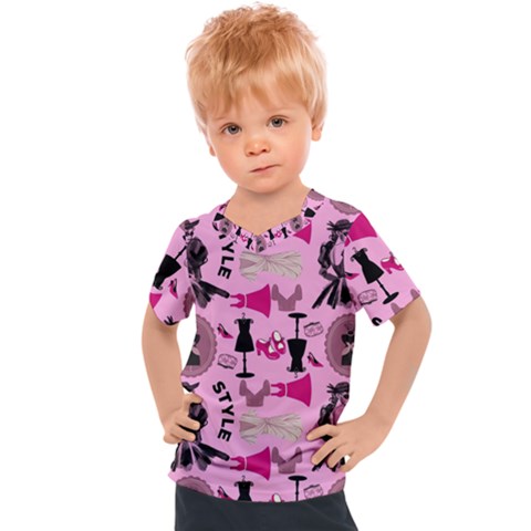 Fashion Girl Newyork Bts Nft Kids  Sports Tee by Ravend