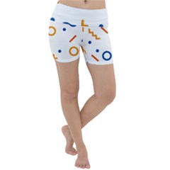 Abstract Dots And Line Pattern T- Shirt Abstract Dots And Line Pattern 4 Lightweight Velour Yoga Shorts by maxcute