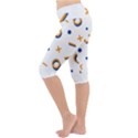 Abstract Dots And Line Pattern T- Shirt Abstract Dots And Line Pattern T- Shirt Lightweight Velour Cropped Yoga Leggings View2