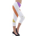 Abstract Pattern T- Shirt Abstract Pattern 6 Lightweight Velour Capri Leggings  View4