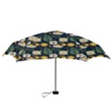Flower Grey Pattern Floral Mini Folding Umbrellas View3