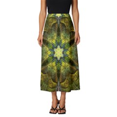 Fractal-fantasy-design-background- Classic Midi Chiffon Skirt by Vaneshart
