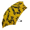 Yellow Regal Filagree Pattern Mini Folding Umbrellas View2