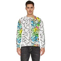 Brain-mind-psychology-idea-drawing Men s Fleece Sweatshirt by Jancukart