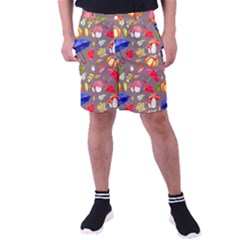 Autumn Seamless Background Leaves Men s Pocket Shorts by Jancukart