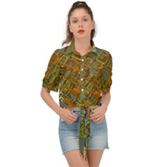 Art 3d Windows Modeling Dimension Tie Front Shirt  by Ravend