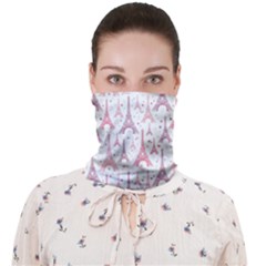 Eiffel Tower Pattern Wallpaper Face Covering Bandana (adult) by Ravend