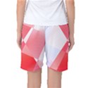 Abstract T- Shirt Pink Chess Player Abstract Colorful Texture T- Shirt Women s Basketball Shorts View2