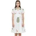 Avocado T- Shirtavocado Pattern T- Shirt Short Sleeve Waist Detail Dress View1