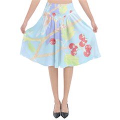 Bird Lover T- Shirtbird T- Shirt (10) Flared Midi Skirt by maxcute