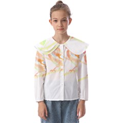 Bird Lover T- Shirtbird T- Shirt (12) Kids  Peter Pan Collar Blouse by maxcute