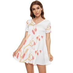 Bird Lover T- Shirtbird T- Shirt (24) Tiered Short Sleeve Babydoll Dress by maxcute