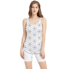 Black And White Pattern T- Shirt Black And White Pattern 2 Women s Wrestling Singlet by maxcute