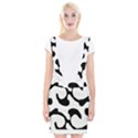 Black And White Swirl Pattern T- Shirt Black And White Swirl Pattern T- Shirt Braces Suspender Skirt View1