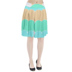 Circle T- Shirt Geo Metric Hues T- Shirt Pleated Skirt by maxcute