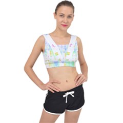 Cityscape T- Shirt Cityscape T- Shirt V-back Sports Bra by maxcute