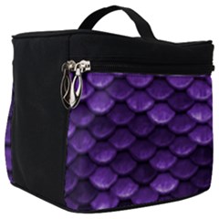 Purple Scales! Make Up Travel Bag (big) by fructosebat