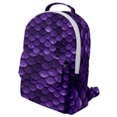 Purple Scales! Flap Pocket Backpack (small) by fructosebat