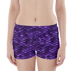 Purple Scales! Boyleg Bikini Wrap Bottoms by fructosebat