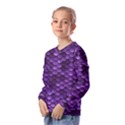 Purple Scales! Kids  Long Sleeve Tee with Frill  View2