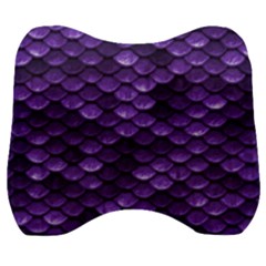 Purple Scales! Velour Head Support Cushion by fructosebat