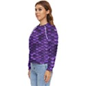 Purple Scales! Women s Long Sleeve Raglan Tee View2