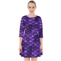 Purple Scales! Smock Dress by fructosebat
