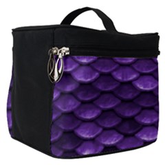 Purple Scales! Make Up Travel Bag (small) by fructosebat