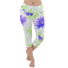 Flowers Art T- Shirtflowers T- Shirt (17) Lightweight Velour Capri Yoga Leggings by maxcute