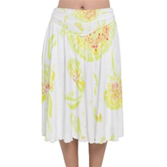 Flowers Lover T- Shirtflowers T- Shirt (11) Velvet Flared Midi Skirt by maxcute