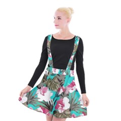 Hawaii T- Shirt Hawaii Enforce Fashion T- Shirt Suspender Skater Skirt by maxcute