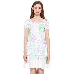 Hawaii T- Shirt Hawaii Flower Garden T- Shirt Inside Out Cap Sleeve Dress by maxcute