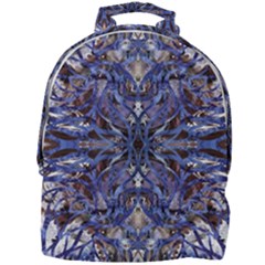 Denim Blend Repeats I Mini Full Print Backpack by kaleidomarblingart