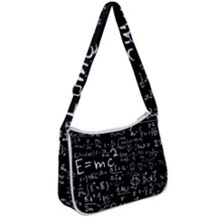 E=mc2 Text Science Albert Einstein Formula Mathematics Physics Zip Up Shoulder Bag by Jancukart