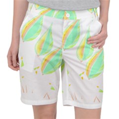 Leaves Design T- Shirtleaves T- Shirt (3) Pocket Shorts by maxcute