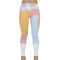 Rainbow T- Shirt Blue Rainbow Arc With Sun T- Shirt Classic Yoga Leggings by maxcute