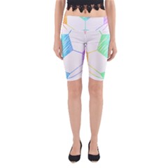 Soccer Ball Gift T- Shirt Soccer Rainbow T- Shirt Yoga Cropped Leggings by maxcute