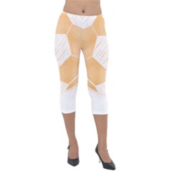 Soccer Masks T- Shirt Soccer Football Ball T- Shirt Lightweight Velour Capri Leggings  by maxcute