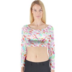 Toucan T- Shirt Toucan Pattern T- Shirt Long Sleeve Crop Top by maxcute