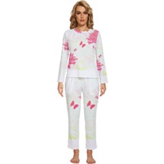 Tropical T- Shirt Tropical Elegant Flourish T- Shirt Womens  Long Sleeve Lightweight Pajamas Set by maxcute