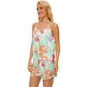 Tropical T- Shirt Tropical Garden Pluriflor T- Shirt Satin Pajama Short Set View2