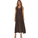 Mahogany Muse V-Neck Sleeveless Loose Fit Overalls View1