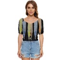 Pencil colorfull pattern Button up blouse View1