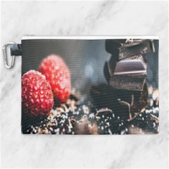 Chocolate Dark Canvas Cosmetic Bag (xl) by artworkshop