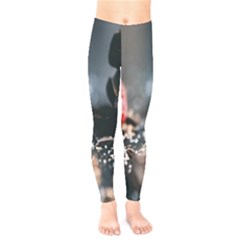 Chocolate Dark Kids  Classic Winter Leggings by artworkshop