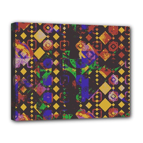 Background Graphic Canvas 14  X 11  (stretched) by Ravend