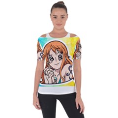 Nami Lovers Money Shoulder Cut Out Short Sleeve Top by designmarketalsprey31