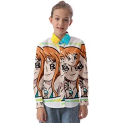 Nami Lovers Money Kids  Long Sleeve Shirt by designmarketalsprey31